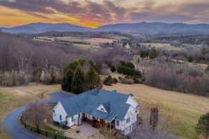 Sunset view from Charlottesville home